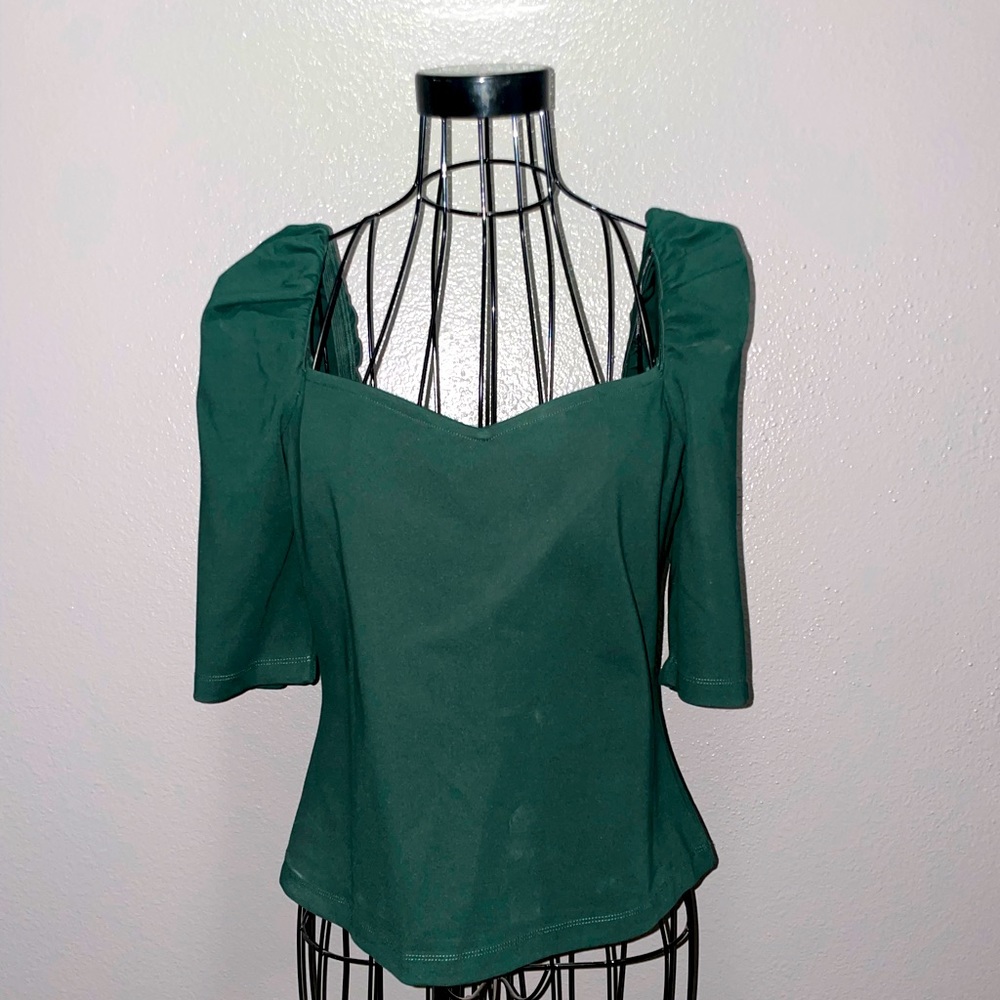 Beautiful emerald green top